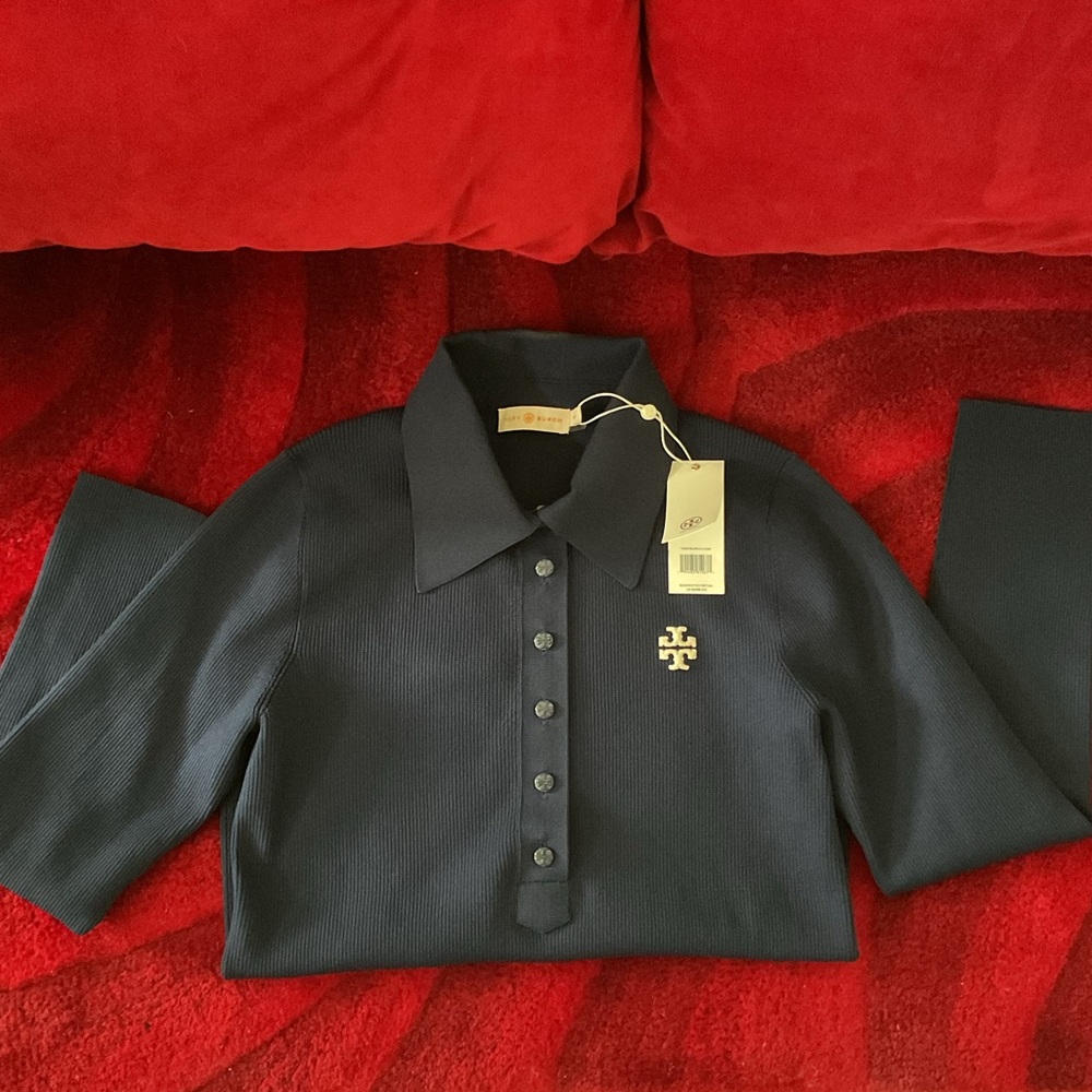 **NEW** Tory Burch Ribbed Polo